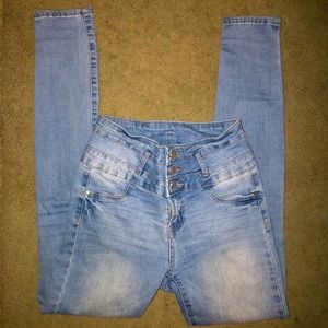 Charlotte Russe Light Wash Skinny Jeans